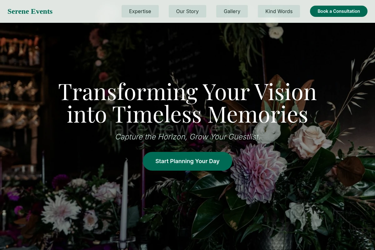 Serene Event Planning