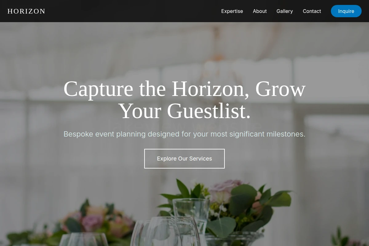 Horizon Event Planning